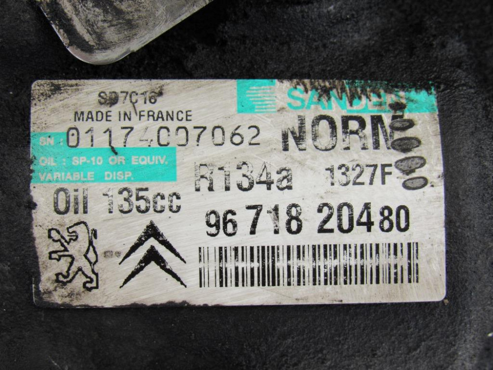 Компресор кондиціонера Peugeot 407 1.6 HDI 2004-2010 Ковель - фото 3