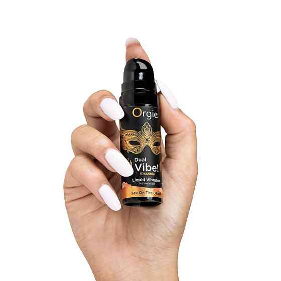 Рідкий вібратор Orgie Dual Vibe! Sex On The Beach Kissable Liquid Vibrator, 15 мл Sex Aura Київ