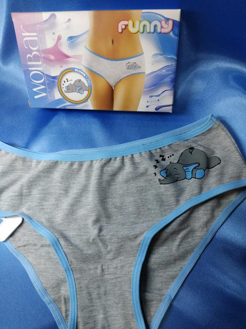 Милые трусики на девушку со слоником wolbar 2501 волбар фани размер ХЛ. 50 Славута - изображение 1