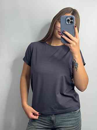 Базова футболка жіноча однотонна Темно-синій S Харків