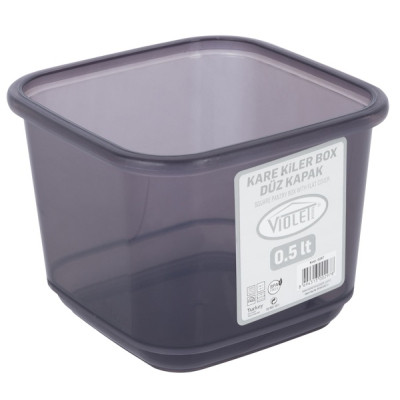 Емкость для сыпучих продуктов Violet House Transparent Black 0.5 л (0297 Transparent Black) Винница - изображение 3