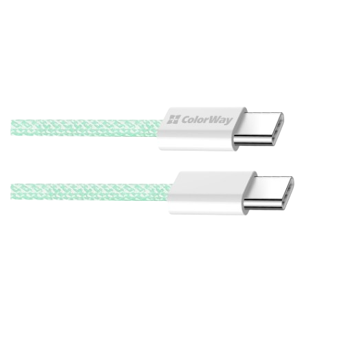 Кабель USB PD Type-C/Type-C ColorWay CW-CBPDCC061-G 3,0A 60W 1м зелений Житомир