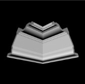 Потолочный плинтус 2м   GP-80  179х89 mm под натяжной потолок и подсветку Днепр - изображение 3