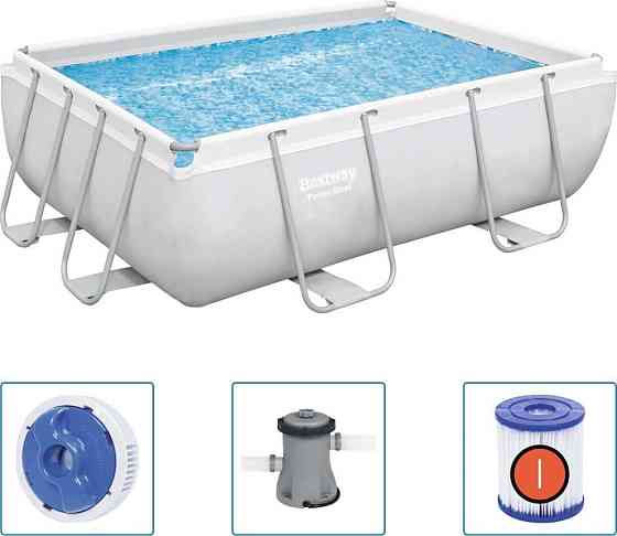 Басейн каркасний прямокутний 4в1 Bestway 56629, 282 x 196 x 84 см Київ