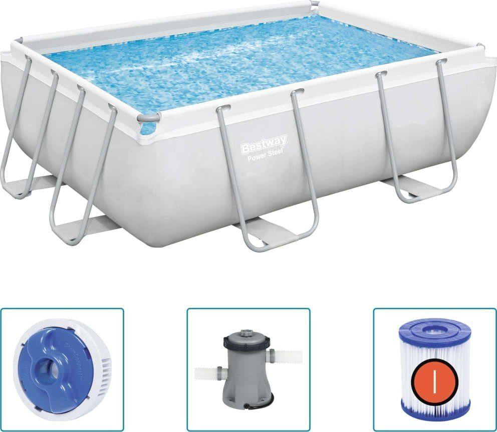 Басейн каркасний прямокутний 4в1 Bestway 56629, 282 x 196 x 84 см Київ - фото 1