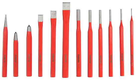 Набір пуансонів, фрез та пробійників 12 шт у футлярі Mar-Pol (M22365) Нововолинськ