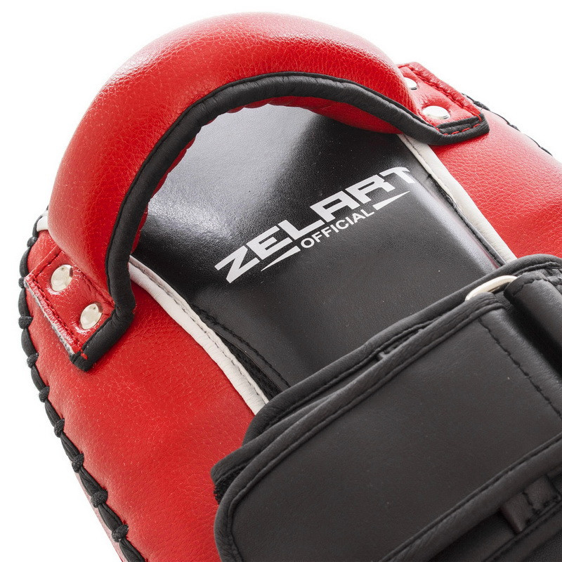 Пады для тайского бокса Тай-пэды ZELART BO-1388 размер 32x19x8 см красный Киев - изображение 6