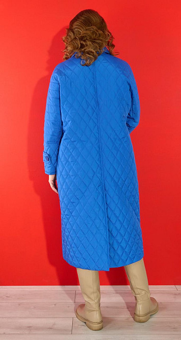 Двобортне стьобане пальто (46) Київ - фото 5