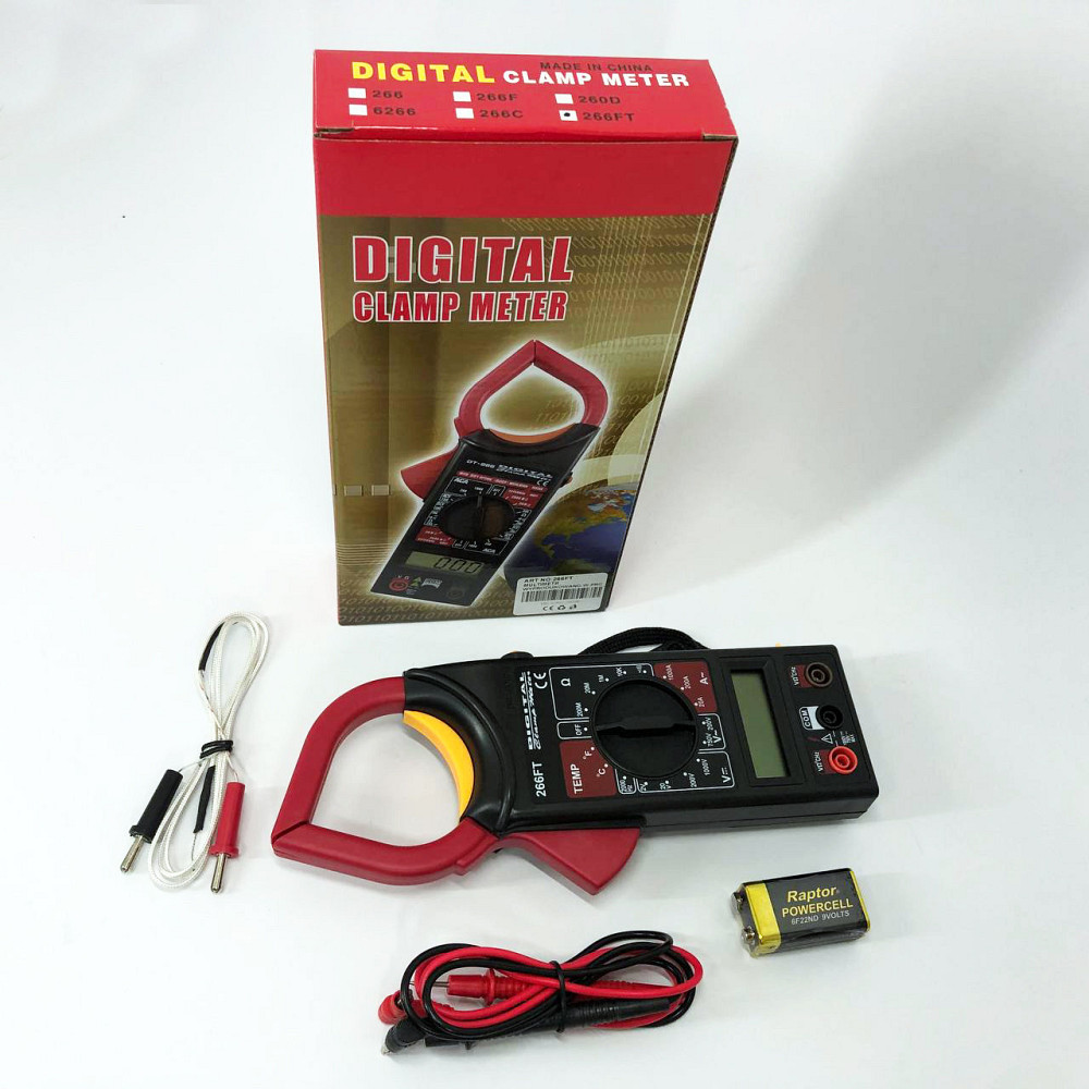 Кліщі для постійного струму DT 266 FT, напруги, Мультиметр із захистом, Мультиметр для QX-266 змінної напруги Київ - фото 1