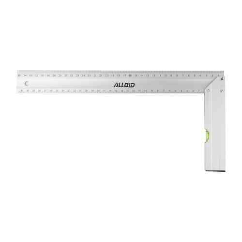 Косинець будівельний алюмінієвий, 350мм з рівнем Alloid Одеса