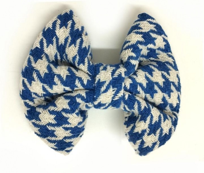 Шпилька бант на голову сіро-синій Київ - фото 1