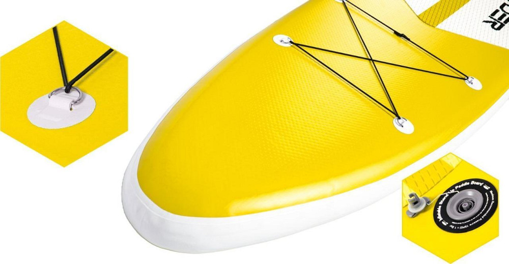 Надувна SUP дошка (Сапборд) THUNDER COAST YELLOW 320 Київ - фото 6