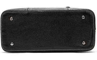 Класична жіноча сумка в шкірі флотар Чорна (Vintage) Київ