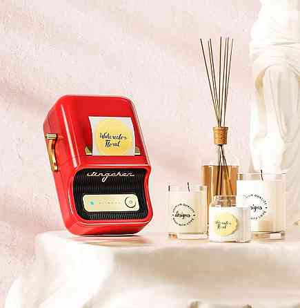 Термопринтер для наклеек NIIMBOT B21S Красный Киев