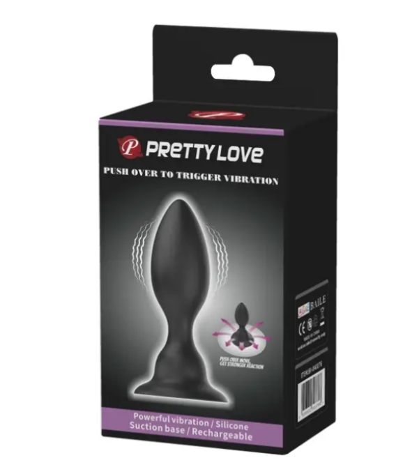 Анальный стимулятор с вибрацией PrettyLove - Push Over to Trigger vibration Sex Aura Киев - изображение 9