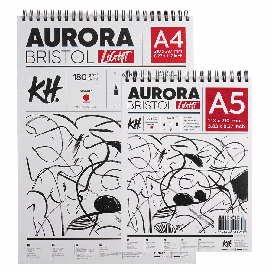Альбом для рисунка на спирали Portrait (Bristol) 180 г/м2 40 л белый Aurora Киев - изображение 1