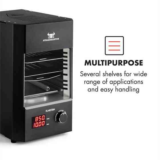 Steak Reaker 2.0 Гриль для помещений 850 °C Инфракрасная мощность 1600 Вт Сделано в Германии Черный (Германия, Ровно