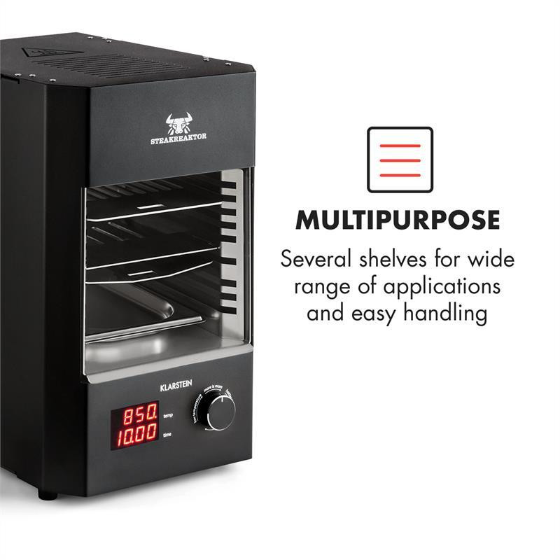 Steak Reaker 2.0 Гриль для помещений 850 °C Инфракрасная мощность 1600 Вт Сделано в Германии Черный (Германия, Ровно - изображение 6