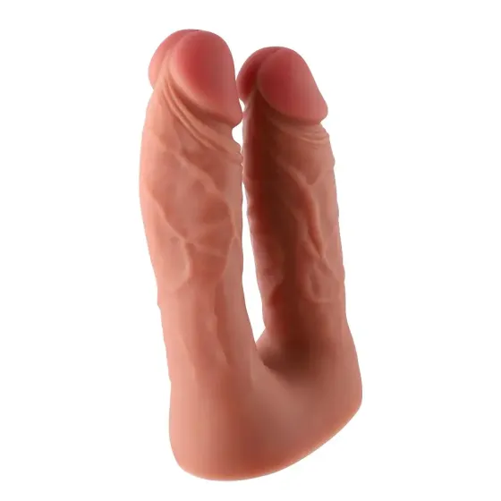 Подвійний фалоімітатор для секс-машин Hismith Silicone Double Penetrator Dildo, система KlicLok Львів