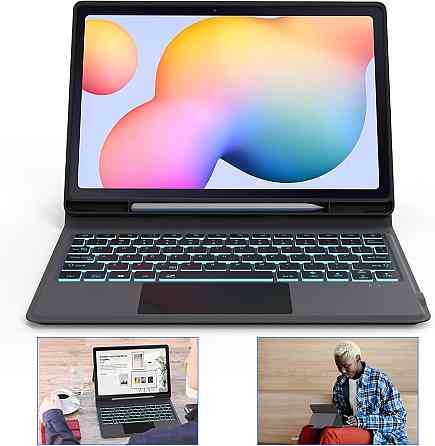 Чехол ROOFEI с Bluetooth клавиатурой для Samsung Galaxy Tab S6 Lite из Германии Днепр