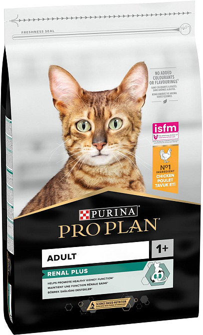 Сухий корм Pro Plan Adult 1+ Renal Plus для котів з куркою 10 кг Вінниця - фото 1