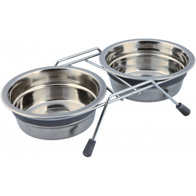 Посуда для собак Trixie не скользящая подставка с мисками 450 мл/13 см (4011905252315) Винница - изображение 1