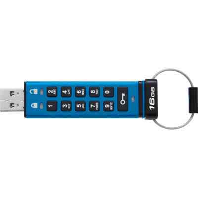 USB флеш накопитель Kingston 16GB IronKey Keypad 200 Blue USB 3.2 (IKKP200/16GB) Винница