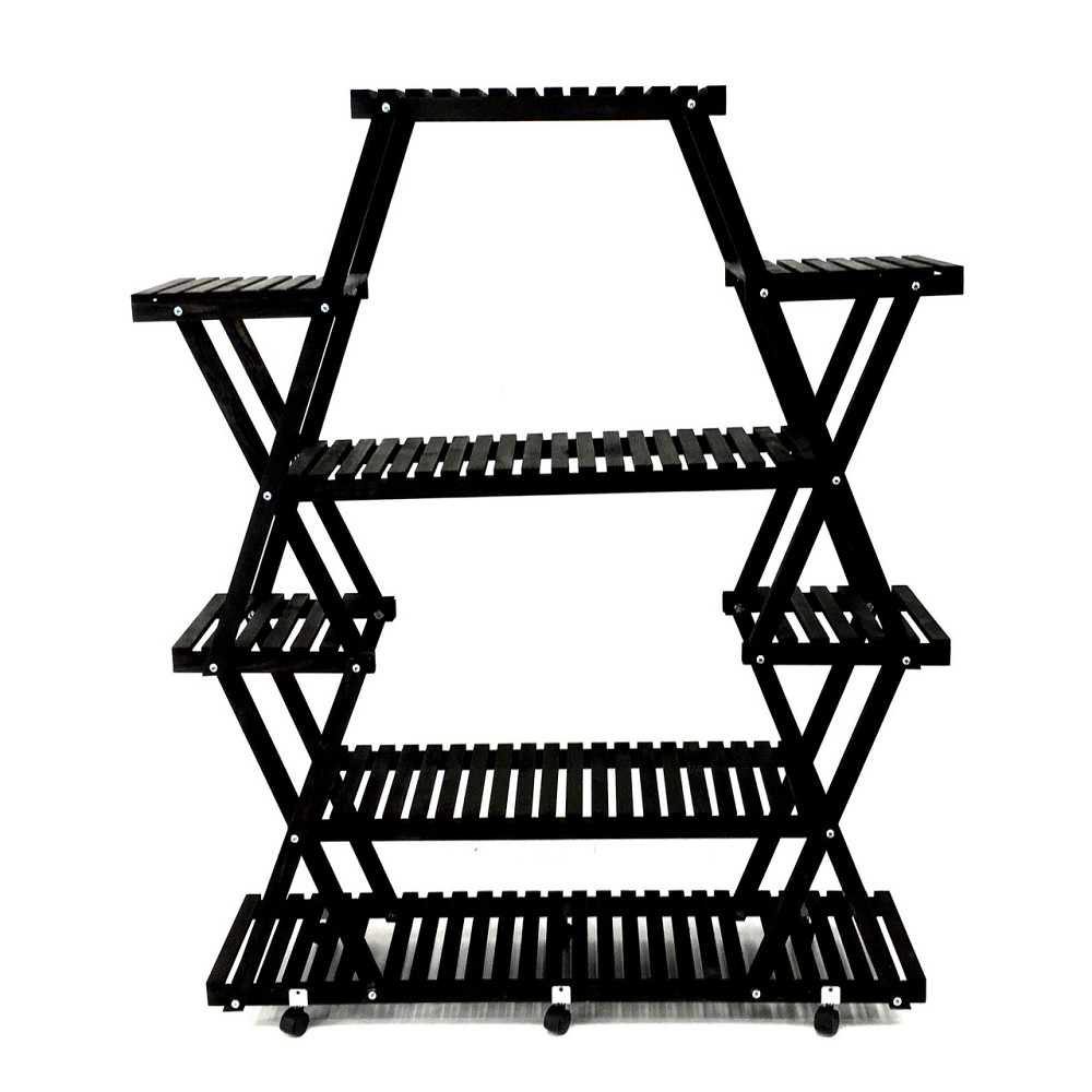 Підставка для квітів "Палезо" на коліщатках венге Миколаїв - фото 7