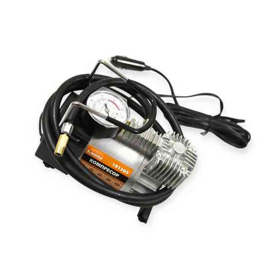 Компрессор 10атм/37л/1,2м шланг/прикур-клемы/сумка Мукачево