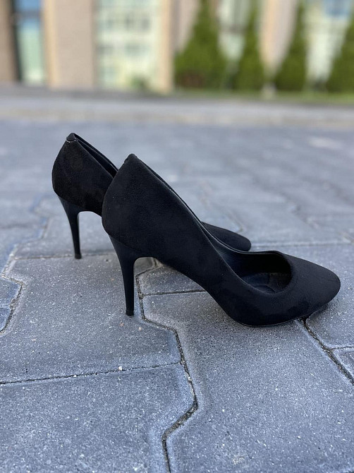 Comer Туфлі жіночі COMER AH-8 чорні (весна-осінь, еко-замша) (1960) 40 Коломия - фото 1