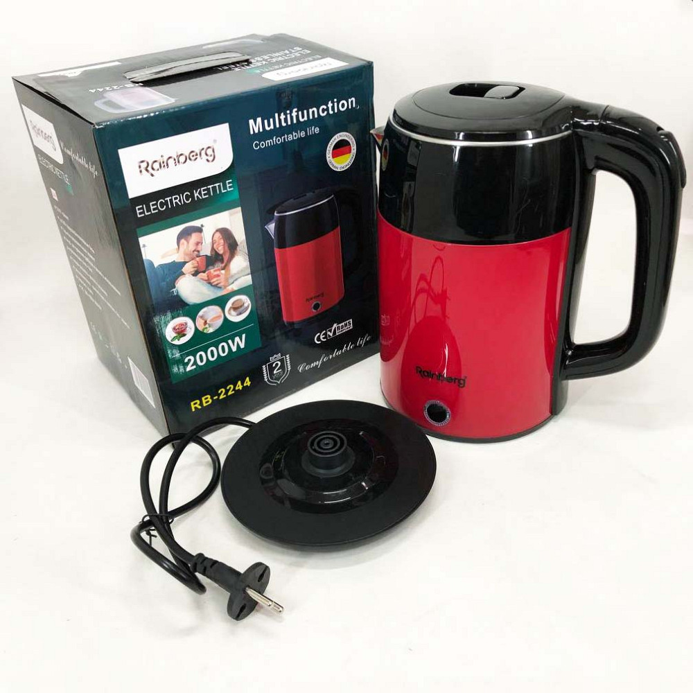 Электрочайник удобный Rainberg, Мощный кухонный чайник, Качественный электрический чайник для дома LX-55 Львов - изображение 10