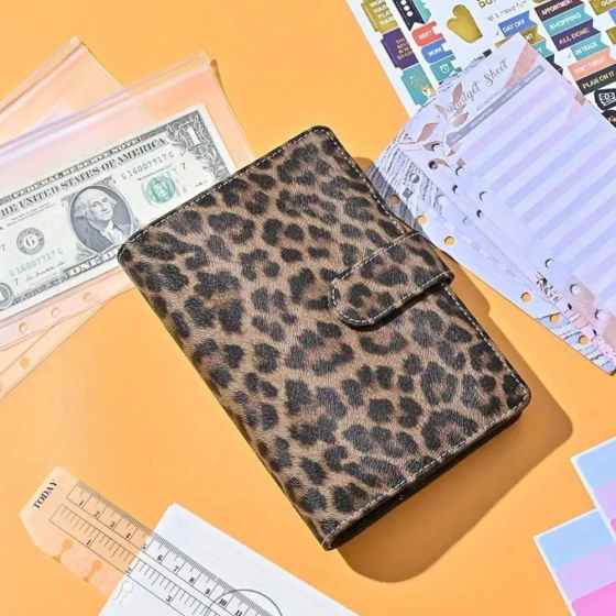 Блокнот-планер для финансов формат А6,планер бюджета и хранения денег,органайзер леопардовый Каменец-Подольский