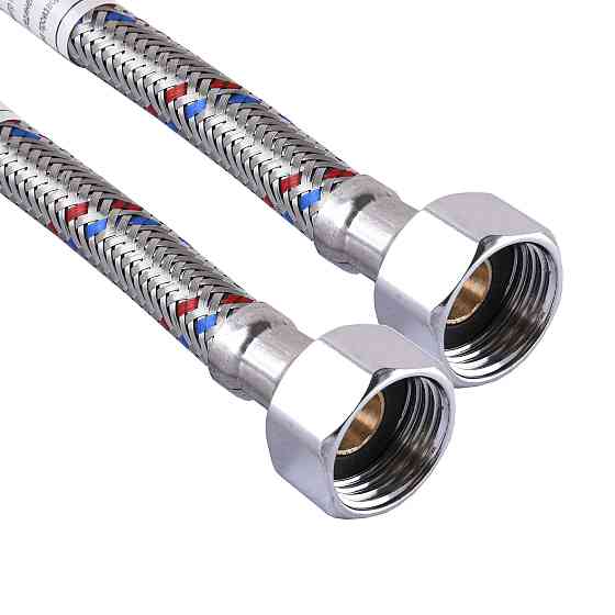 Шланг нержавіюча сталь ECO FIX М10х1/2″ 1,2 м ПАРА EPDM Киев