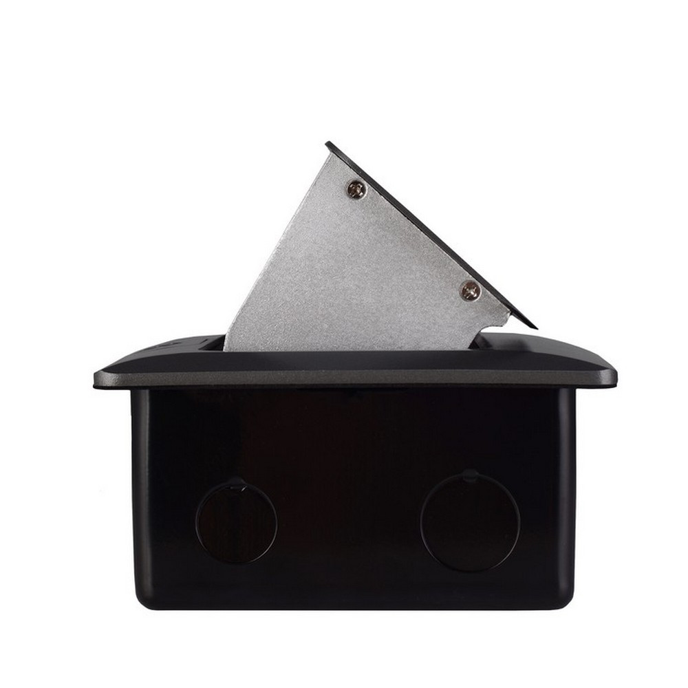 Розетковий люк підлоговий LIVOLO сірий, вбудований у підлогу, пустий корпус без розеток для наповнення будь-якими модулями, з кришкою, IP44, алюміній, Коломия - фото 8