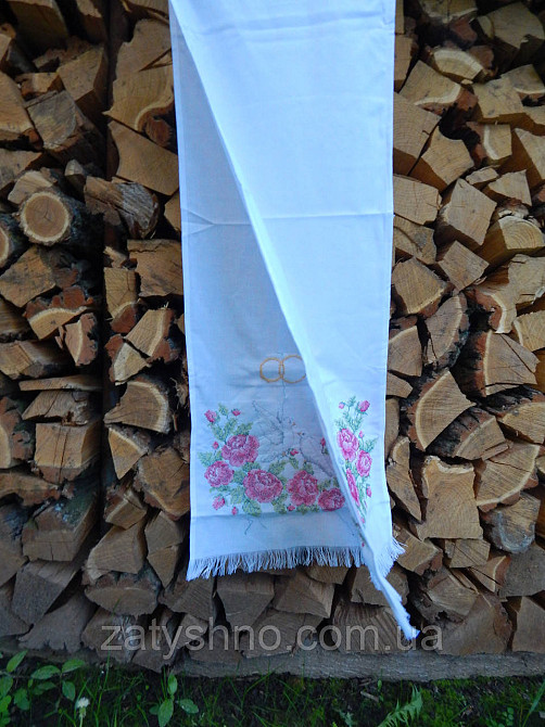 Вышитый рушник с голубями длинный Киев - изображение 3
