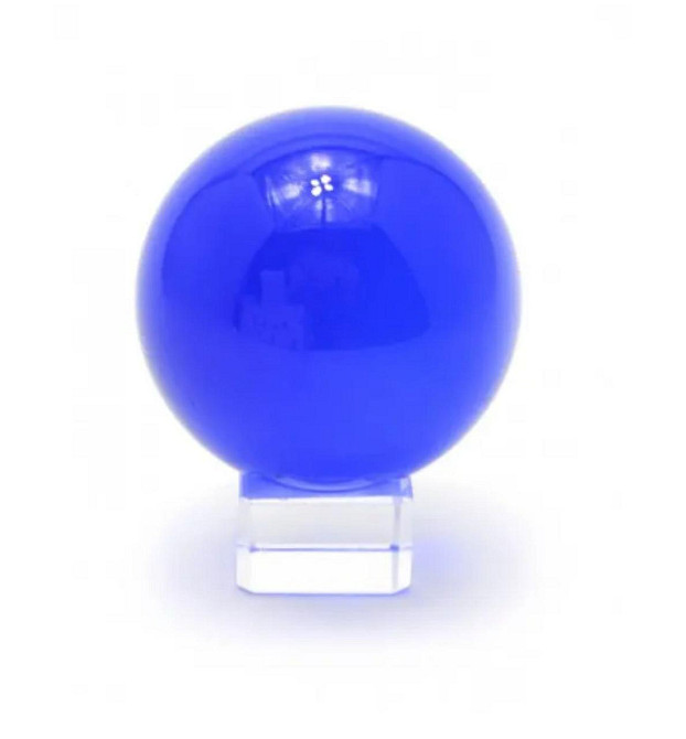 Шар хрустальный на подставке синий Киев - изображение 1