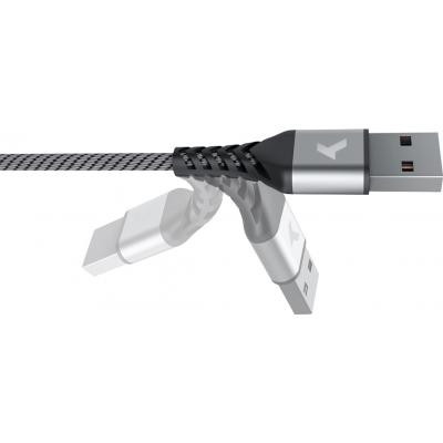 Дата кабель USB 2.0 AM to Micro 5P 1.0m Flex Gray Pixus (4897058531145) Вінниця - фото 3