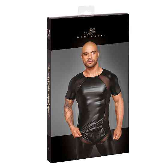 Футболка с мокрым эффектом Noir Handmade H056 Men's T-shirt made of powerwetlook, 3XL Sex Aura Киев
