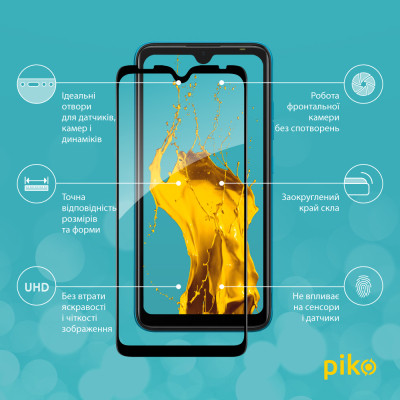 Стекло защитное Piko Full Glue Tecno Pop 5 Black (1283126515484) Винница - изображение 2