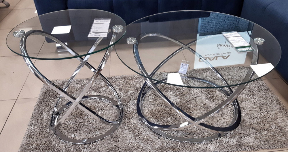 Журнальний столик EOS C прозорий/хром д.50 Київ - фото 3
