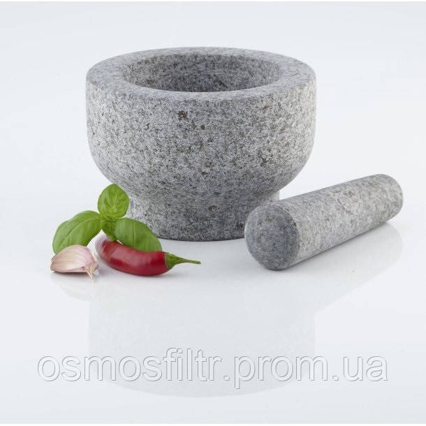 Ступка Axentia граніт з товкачем діаметром 15 см  H 11 см (116614) Київ - фото 2