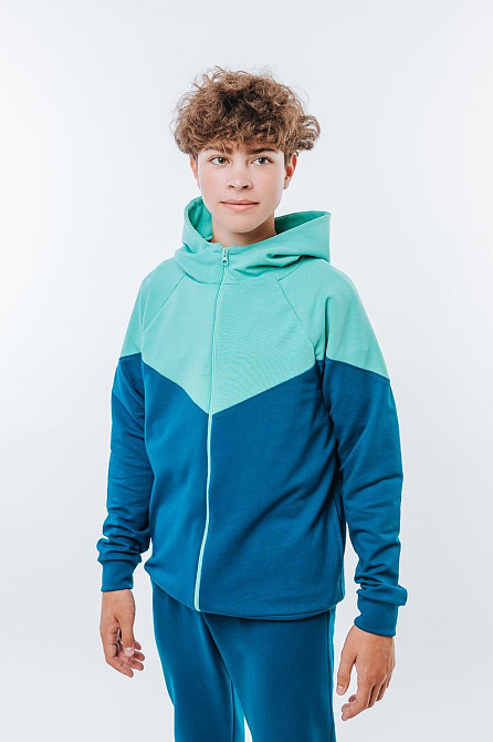 Костюм спортивный для мальчиков, морская волна рост 140  топ Юрма одяг Киев - изображение 5