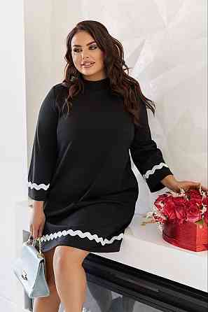 Женское короткое платье батал итальянского трикотаж 60/62 Одесса