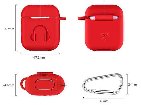 Чохол Pzoz для Apple AirPods 3 в 1 Red Київ