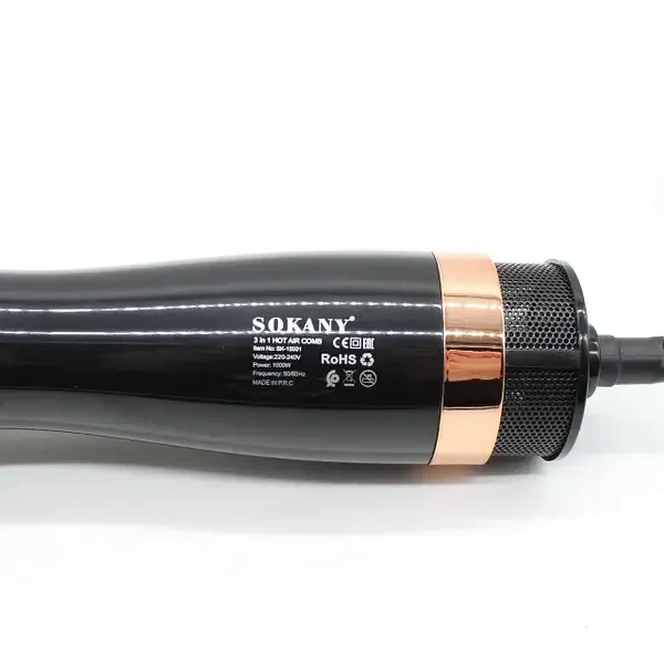 Фен-щітка SK-15031 1000 Вт, 3 в 1: фен, щітка для випрямлення, насадка для завивки, універсальне укл Одеса - фото 6