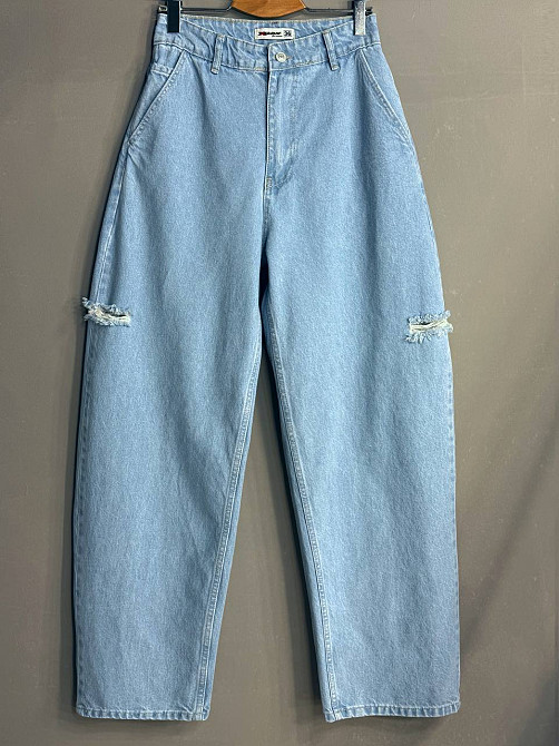 Джинси жіночі XRay 241-7374 skater jeans банани рвані блакитні, блакитний, 38, 38, 79 см, 106 см Київ - фото 7