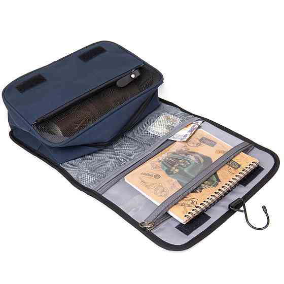 Текстильна сумка-органайзер в подорож Темно-синя (Vintage) Київ