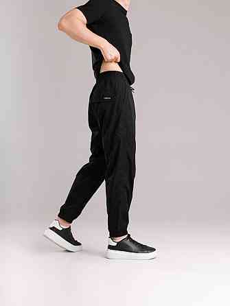 Плащевые джоггеры с карманами для мужчин. Летние черные джоггеры легкие мужские Pobedov Yoxo Киев