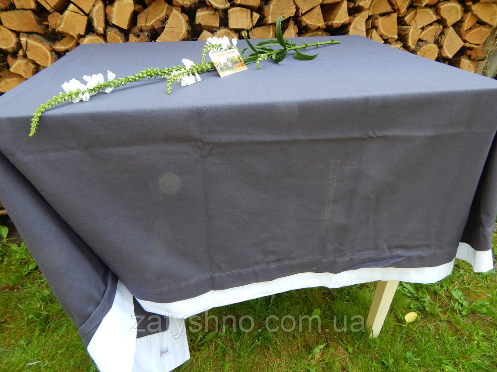 Скатертина синя щільна на подарунок Київ - фото 5