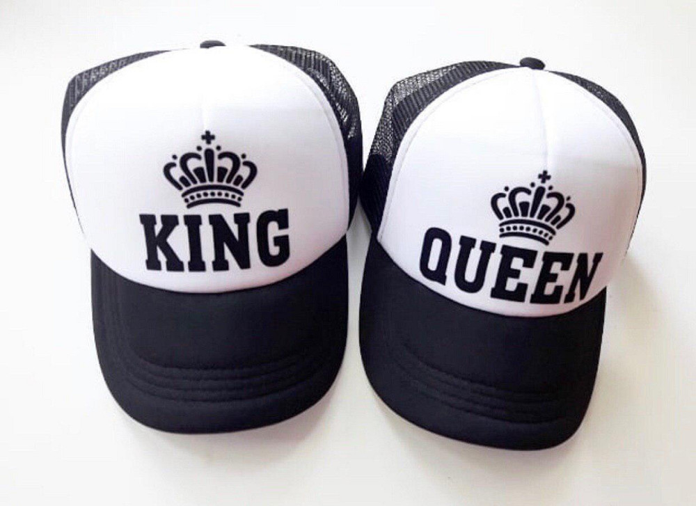 Парные кепки KING \ QUEEN с коронами Красный Черновцы - изображение 1